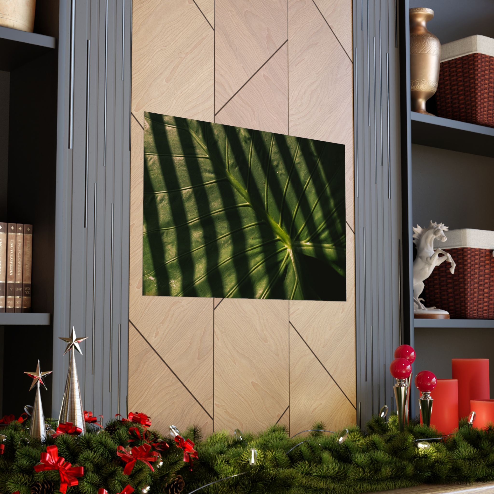 Elephant Ear Plant Matte Horizontal Poster — Cinematic Botanical Wall Art