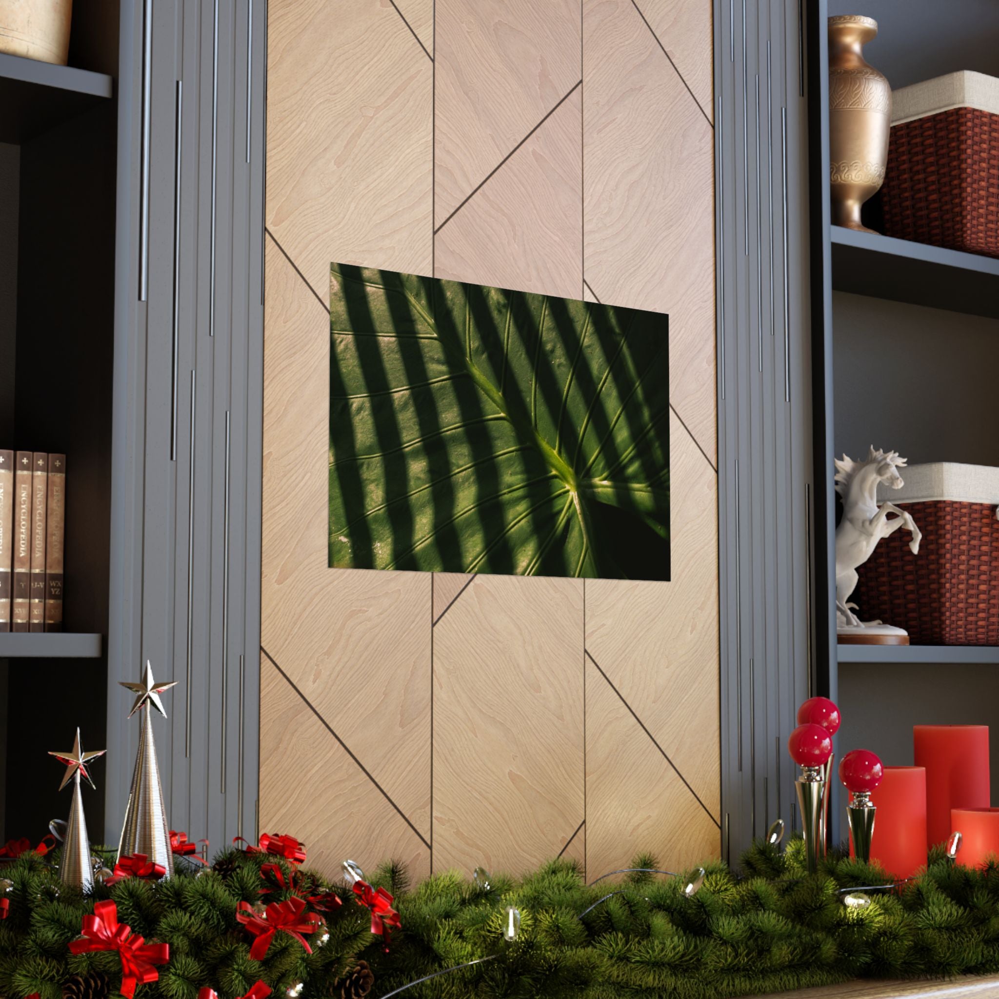 Elephant Ear Plant Matte Horizontal Poster — Cinematic Botanical Wall Art