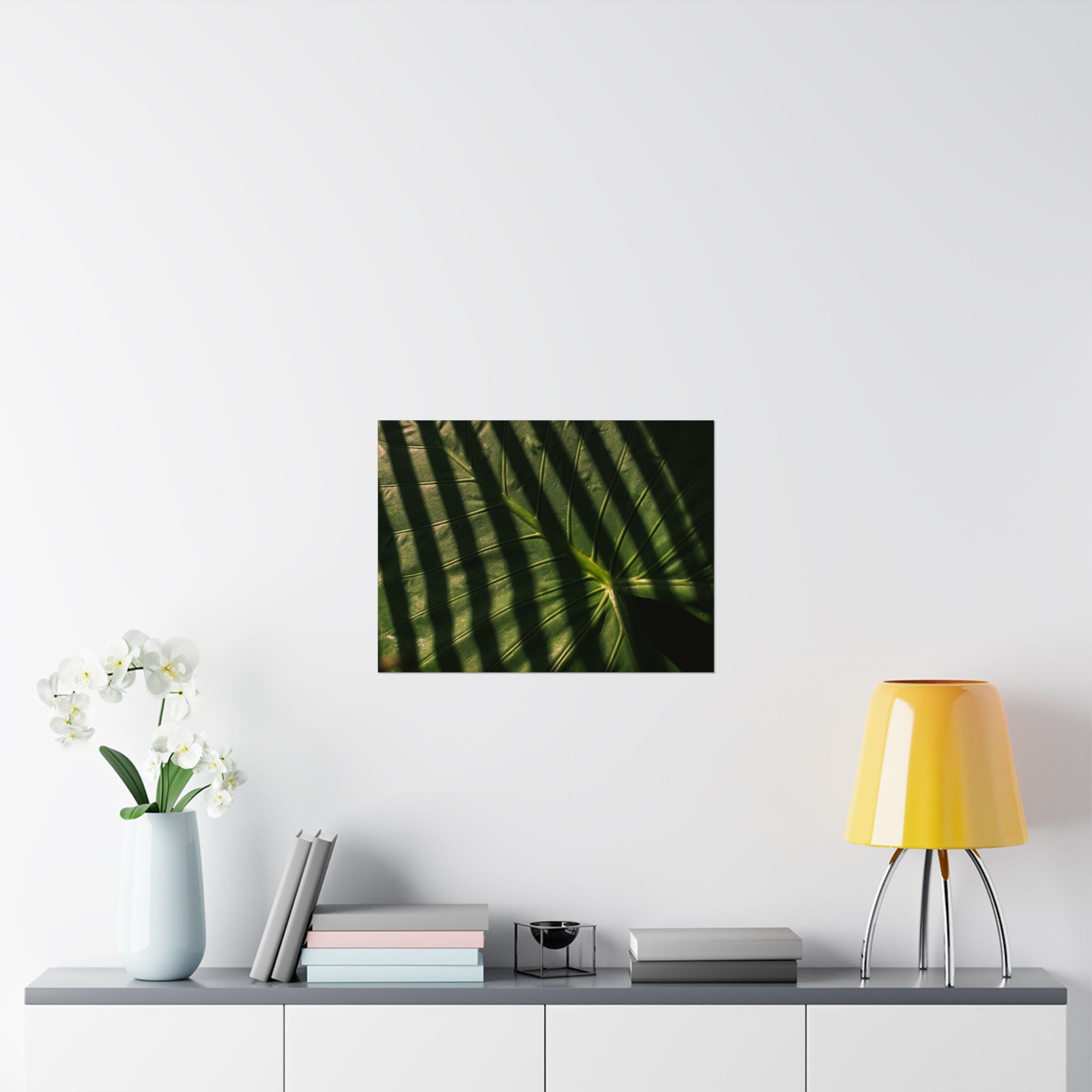 Elephant Ear Plant Matte Horizontal Poster — Cinematic Botanical Wall Art