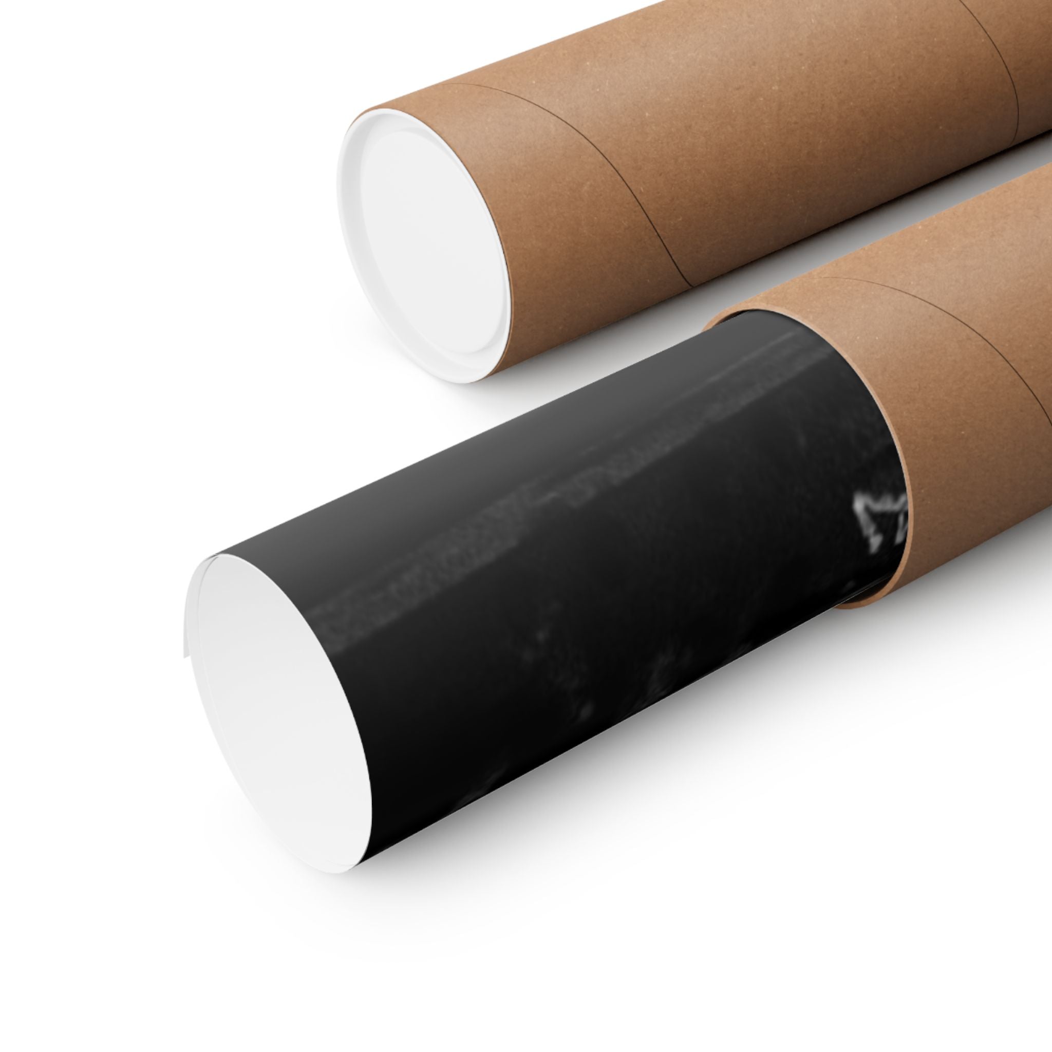 Industrial Black & White Matte Horizontal Poster — Urban Pipe Bridge Photography