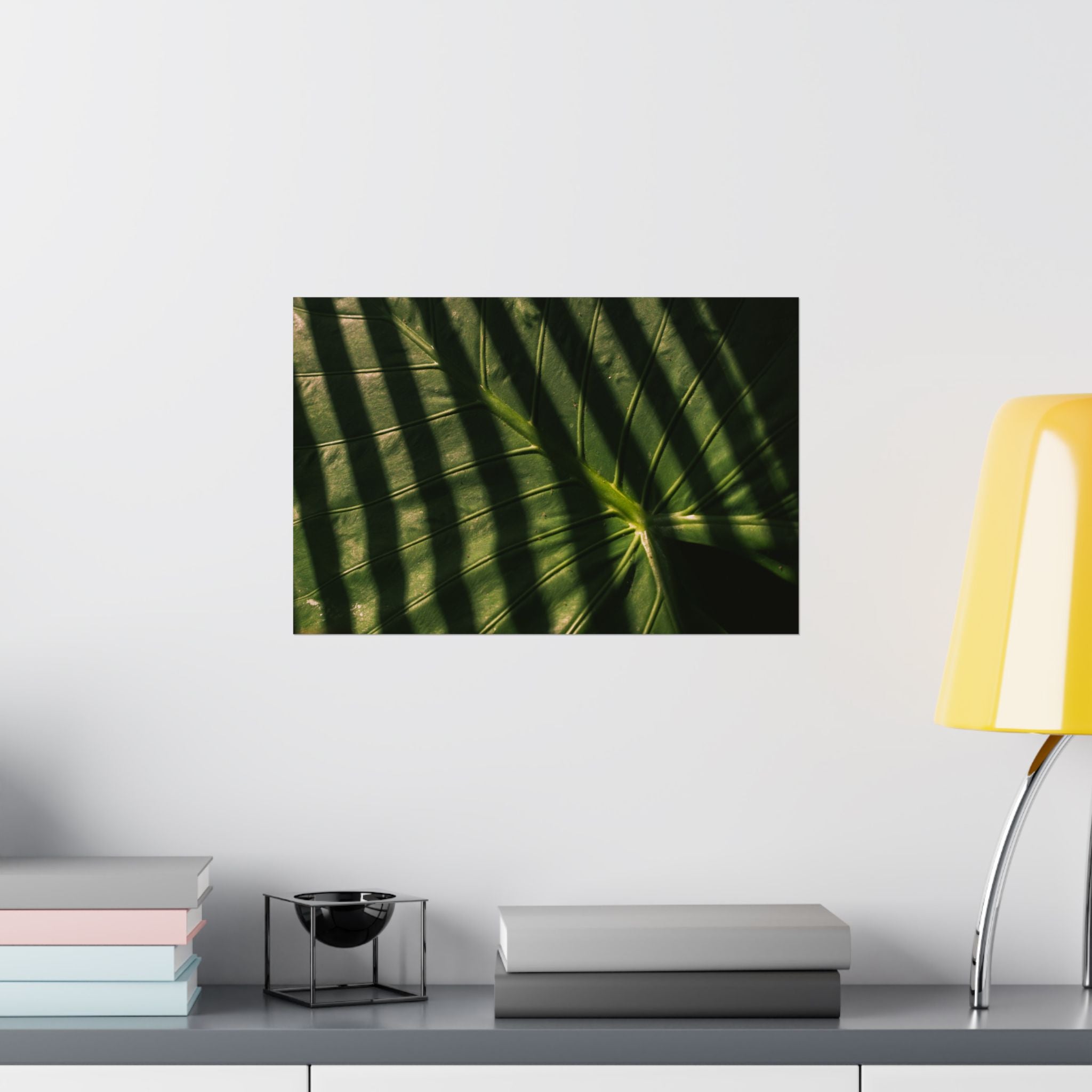Elephant Ear Plant Matte Horizontal Poster — Cinematic Botanical Wall Art