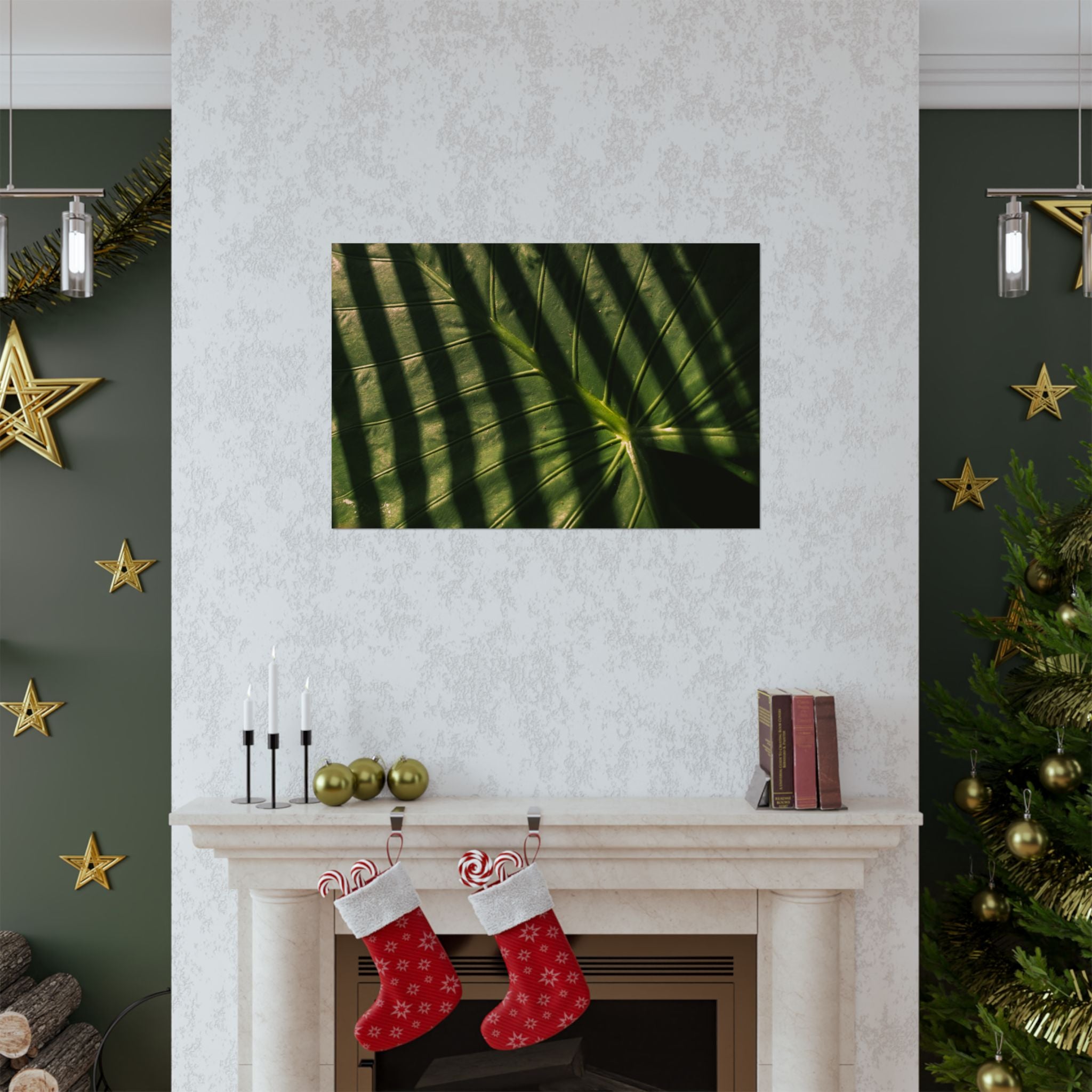 Elephant Ear Plant Matte Horizontal Poster — Cinematic Botanical Wall Art