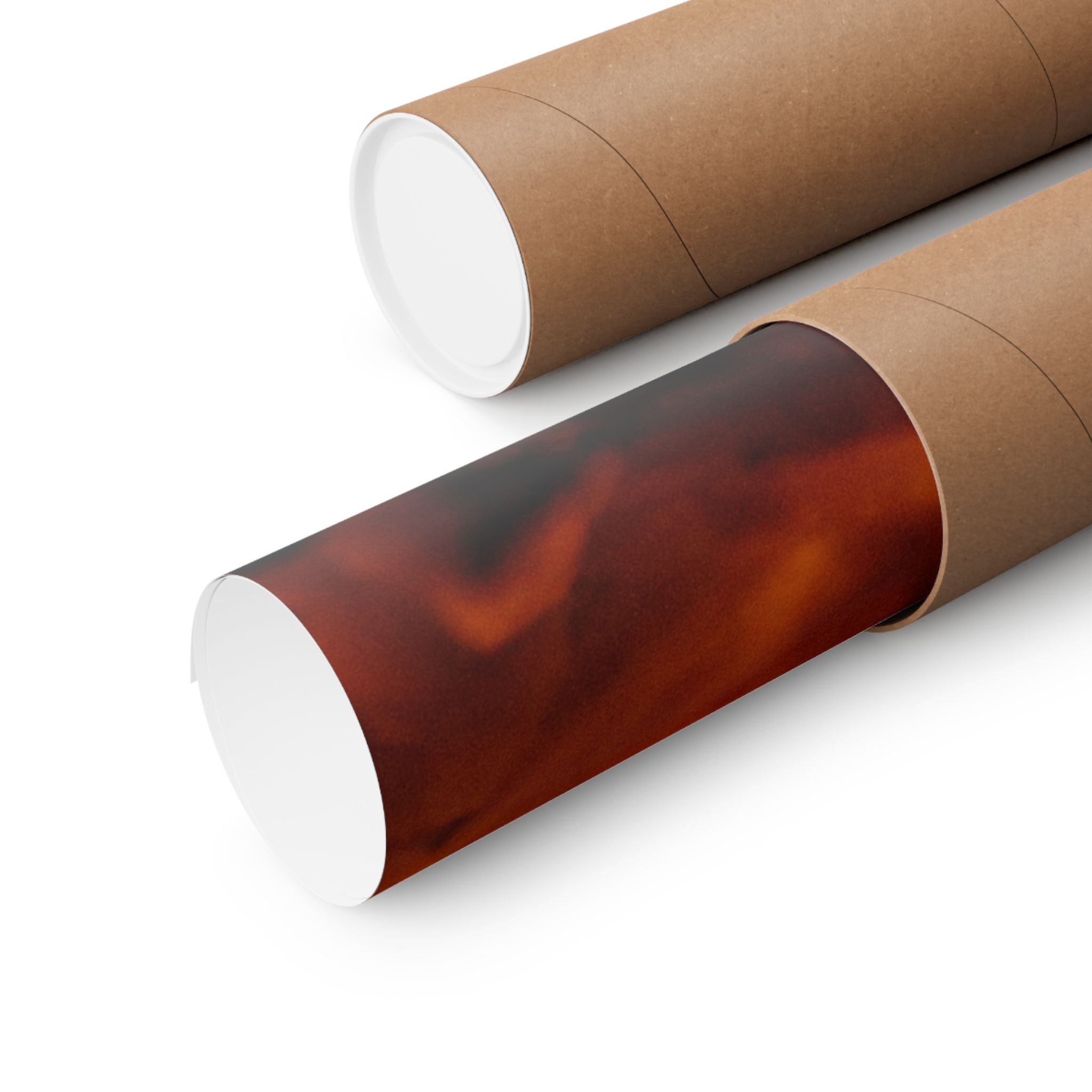 Embers Close-Up Matte Poster — Fiery Abstract Wall Art