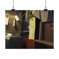 Vintage Luggage Tag Photo Poster (Eat The Rich) — Matte Horizontal Wall Art