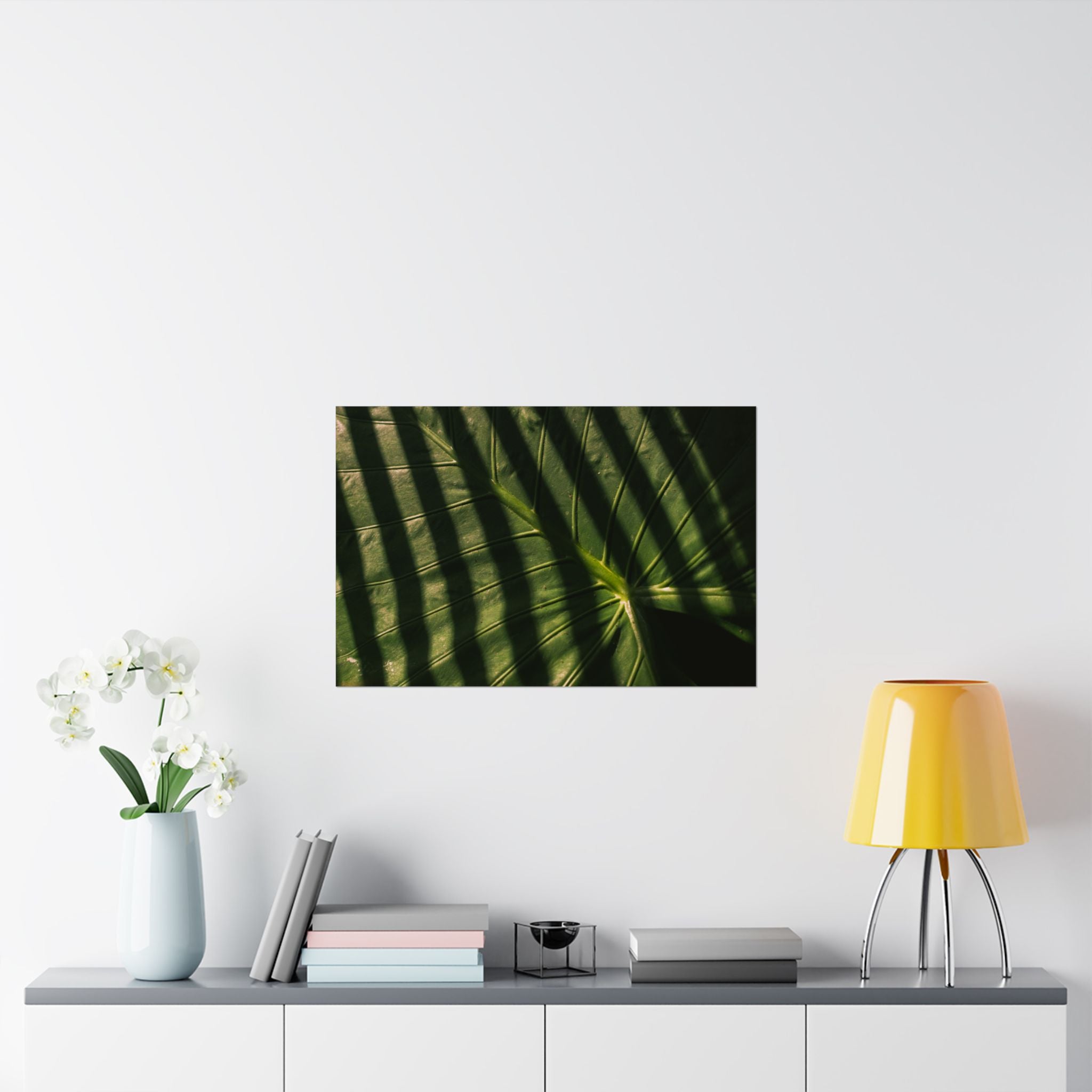 Elephant Ear Plant Matte Horizontal Poster — Cinematic Botanical Wall Art