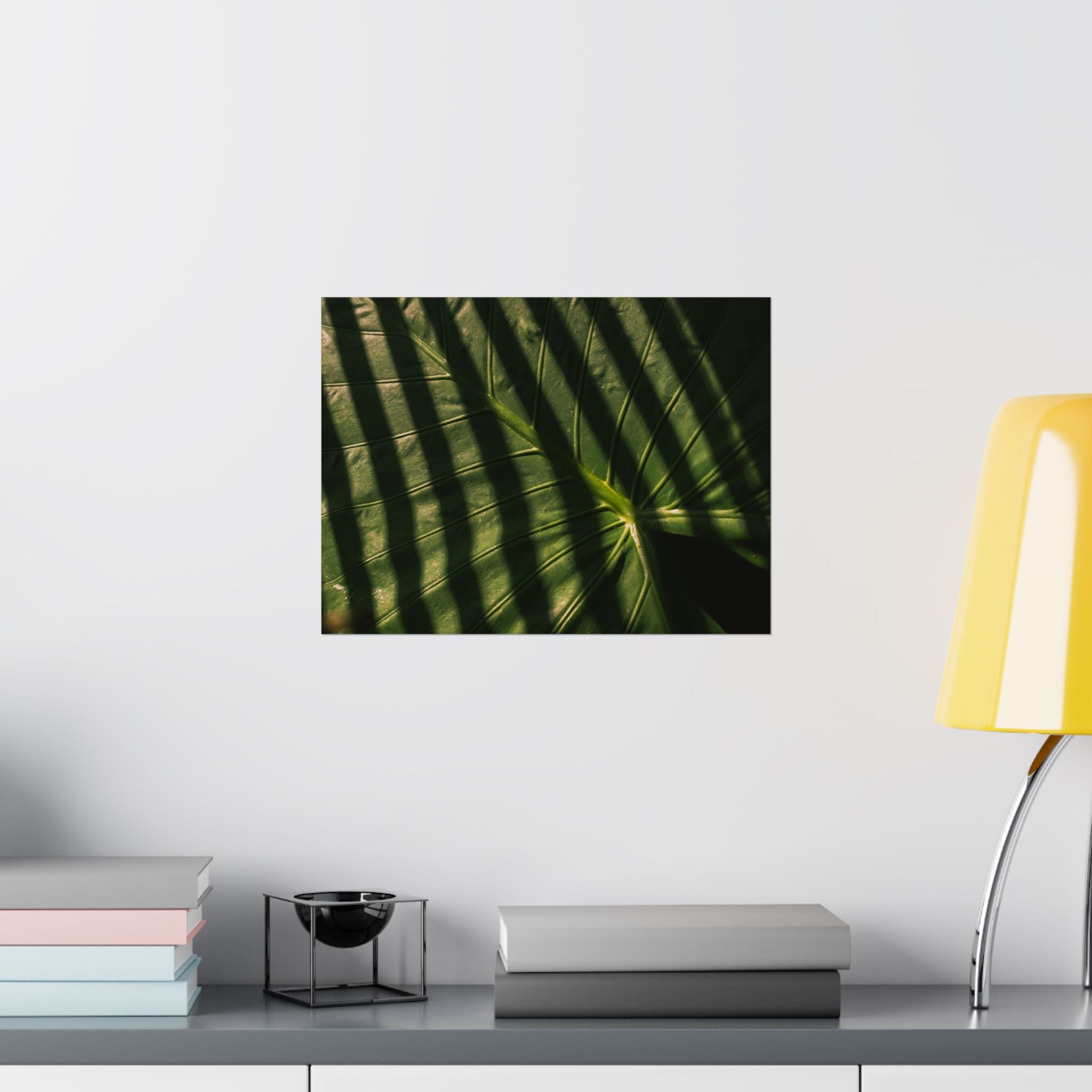Elephant Ear Plant Matte Horizontal Poster — Cinematic Botanical Wall Art