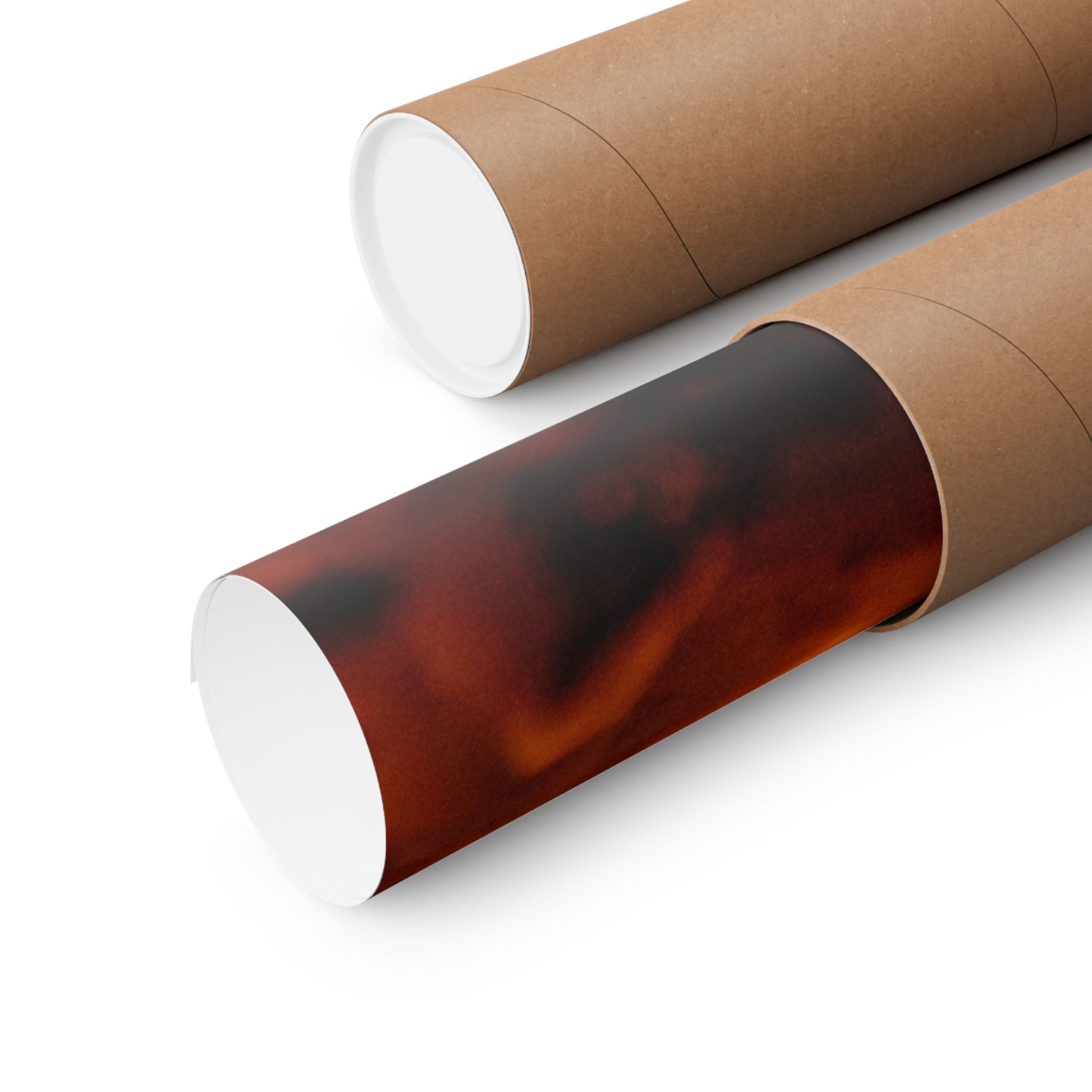 Embers Close-Up Matte Poster — Fiery Abstract Wall Art